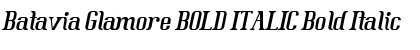 Batavia Glamore BOLD ITALIC Bold Italic Font