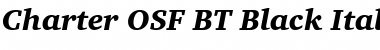 Charter OSF BT Black Italic Font