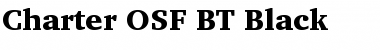 Charter OSF BT Black Font