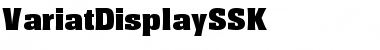 Download VariatDisplaySSK Font
