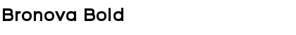 Bronova Bold Font