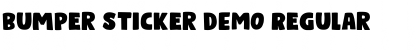 Download Bumper Sticker DEMO Font