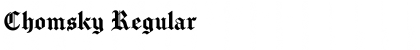 Download Chomsky Font Download Chomsky Font