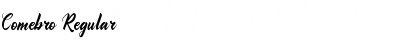 Comebro Regular Font