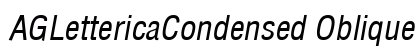 AGLettericaCondensed Oblique preview