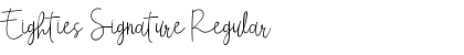 Download Eighties Signature Font