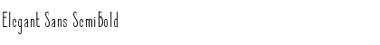 Elegant Sans SemiBold Font