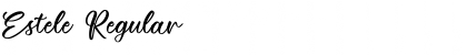 Estele Regular Font