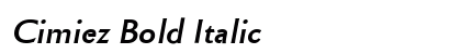 Cimiez Bold Italic Preview
