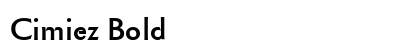 Cimiez Bold preview