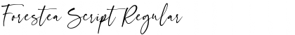 Forestea Script Regular Font