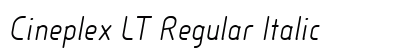 Cineplex LT Regular Italic Preview