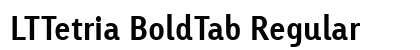 LTTetria BoldTab Regular preview