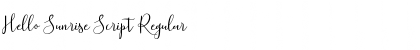 Download Hello Sunrise Script Font Download Hello Sunrise Script Font