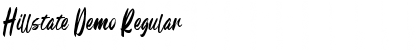 Download Hillstate Demo Font Download Hillstate Demo Font