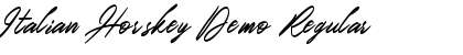 Download Italian Horskey Demo Font Download Italian Horskey Demo Font