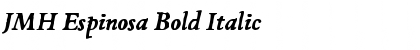 JMH Espinosa Bold Italic Font