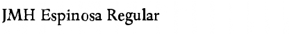JMH Espinosa Regular Font