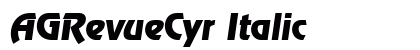 AGRevueCyr Italic Preview