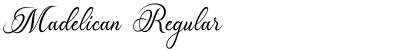 Madelican Regular Font