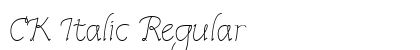 CK Italic Regular preview