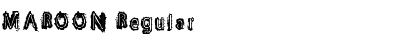 MAROON Regular Font MAROON Regular Font