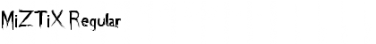 MiZTiX Regular Font