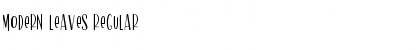 Modern Leaves Regular Font Modern Leaves Regular Font