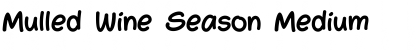 Mulled Wine Season Medium Font