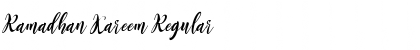Download Ramadhan Kareem Font