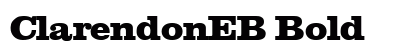 ClarendonEB Bold preview