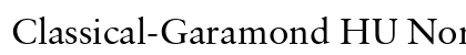Classical-Garamond HU Normal preview