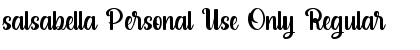 salsabella Personal Use Only Regular Font