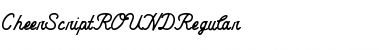 CheerScriptROUNDRegular Regular Font