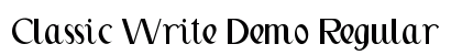 Classic Write Demo Regular