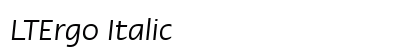 LTErgo Italic Preview