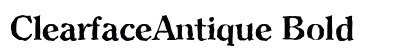 ClearfaceAntique Bold preview