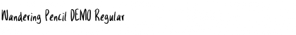 Wandering Pencil DEMO Regular Font Wandering Pencil DEMO Regular Font