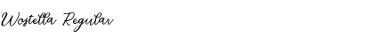 Wostella Regular Font Wostella Regular Font