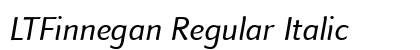 LTFinnegan Regular Italic Preview
