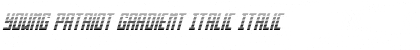 Download Young Patriot Gradient Italic Font