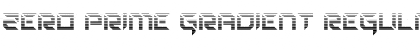 Zero Prime Gradient Regular Font
