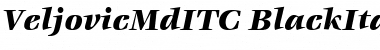 VeljovicMdITC Black Italic Font