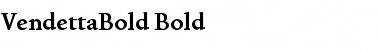 VendettaBold Bold Font