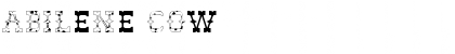 Abilene Cow Regular Font