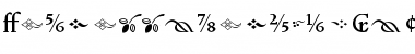 VendettaMediumFractions Regular Font