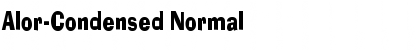 Alor-Condensed Normal Font