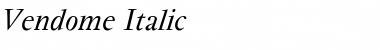 Vendome Italic Font