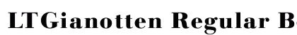 LTGianotten Regular Bold preview