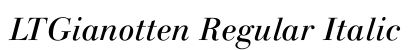 LTGianotten Regular Italic Preview